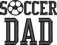 SOCCER DAD — embroidery design preview