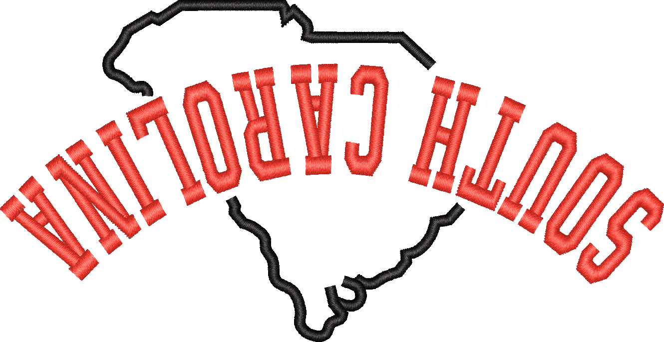 South Carolina State Upside Down