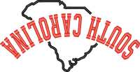 South Carolina State Upside Down — embroidery design preview