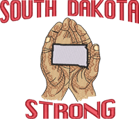 SOUTH DAKOTA STRONG — embroidery design preview