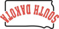 South Dakota State Upside Down — embroidery design preview