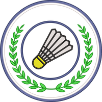 SPORTS BADMINTON — embroidery design preview