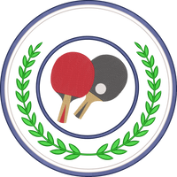 SPORTS PING PONG — embroidery design preview