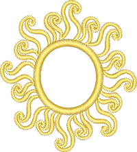 SUN — embroidery design preview