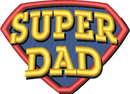 SUPER DAD — embroidery design preview
