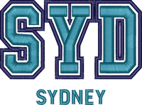 SYD Puff Cap — embroidery design preview