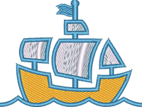 Cartoon Pirate Ship