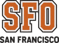 San Francisco City Cap embroidery design preview