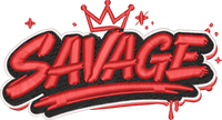Savage 3D Puff Foam embroidery design preview