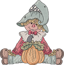 Scarecrow with Pumpkin