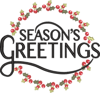 Season's Greetings Wreath