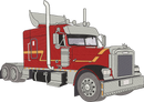 Red Semi Truck