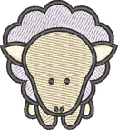 Sheep — embroidery design preview