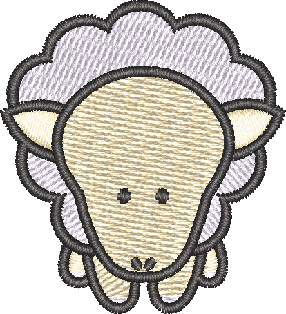 Sheep — embroidery design preview