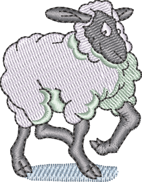 Sheep2 — embroidery design preview