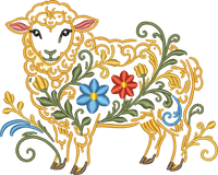 Sheep Filled Flowers