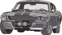 Shelby Gt500e — embroidery design preview