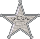 Sheriff Star — embroidery design preview