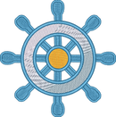 Ship Wheel1 — embroidery design preview