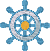 Ship Wheel1 — embroidery design preview
