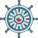 Ship Wheel2 — embroidery design preview