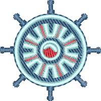 Ship Wheel2 — embroidery design preview