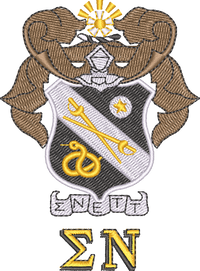 Sigma Nu — embroidery design preview