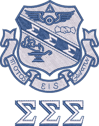 Sigma Sigma Sigma — embroidery design preview
