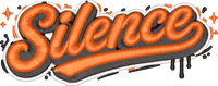 Silence 3D Puff Foam embroidery design preview