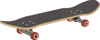 Skateboard1 — embroidery design preview