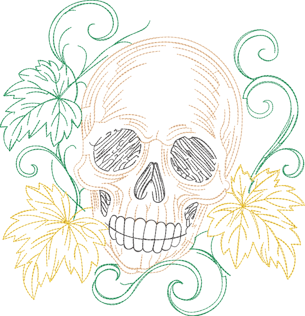 Skull Full Front Runline