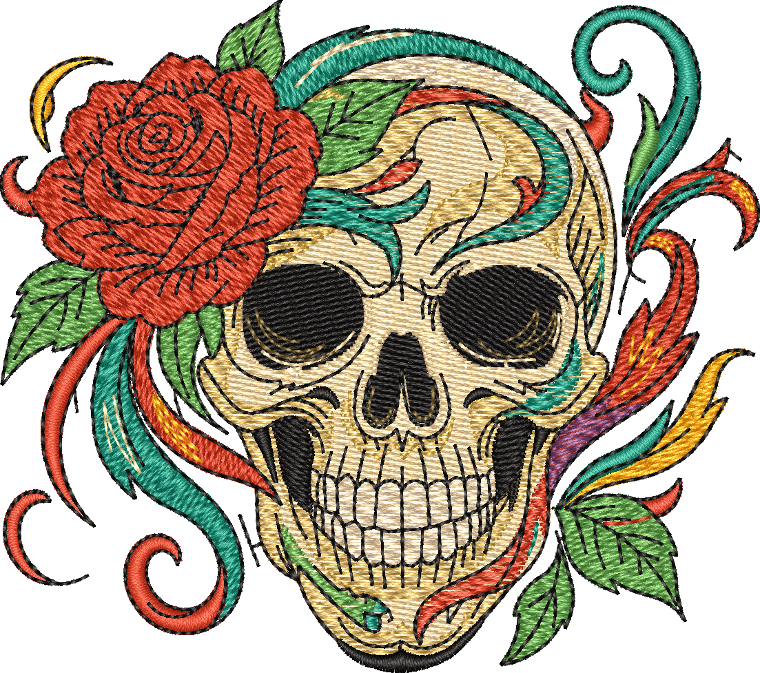 Skull Rose Flowers