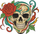 Skull Rose Flowers