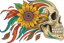 Skull Sunflowers