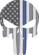 Skull Flag — embroidery design preview