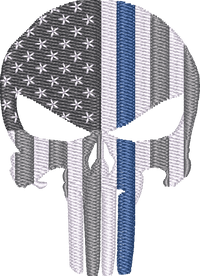 Skull Flag — embroidery design preview