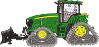Snow Tractor — embroidery design preview