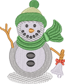Snowman1 — embroidery design preview