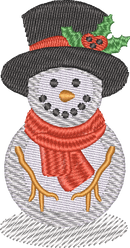 Snowman3 — embroidery design preview