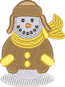 Snowman4 — embroidery design preview