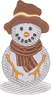 Snowman5 — embroidery design preview