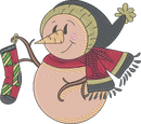 Snowman8 — embroidery design preview