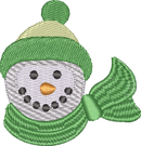 Snowmanhead1 — embroidery design preview