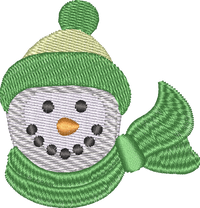 Snowmanhead1 — embroidery design preview