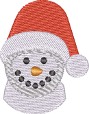 Snowmanhead2 — embroidery design preview