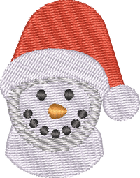 Snowmanhead2 — embroidery design preview