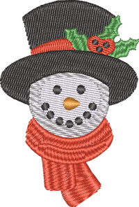 Snowmanhead3 — embroidery design preview