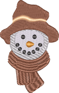 Snowmanhead5 — embroidery design preview