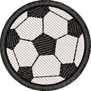 Soccerball — embroidery design preview