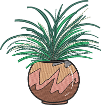 Spider Plant 2 — embroidery design preview